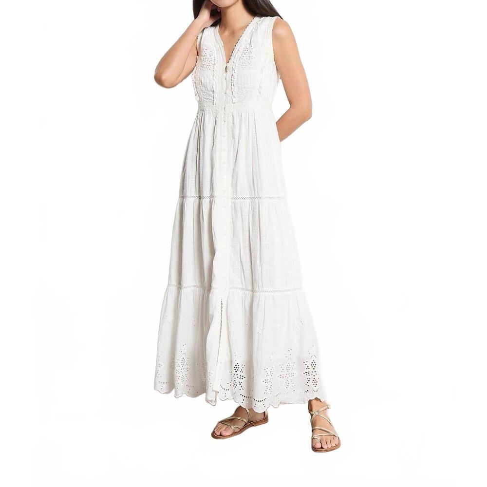 NEW MAISON HOTEL sapore di sale gino sleeveless dress in ivory